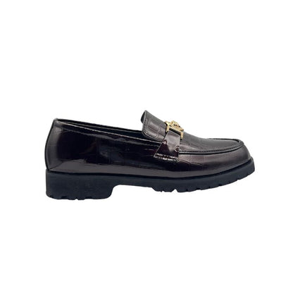 Versace Black Shoes Patent FT-795