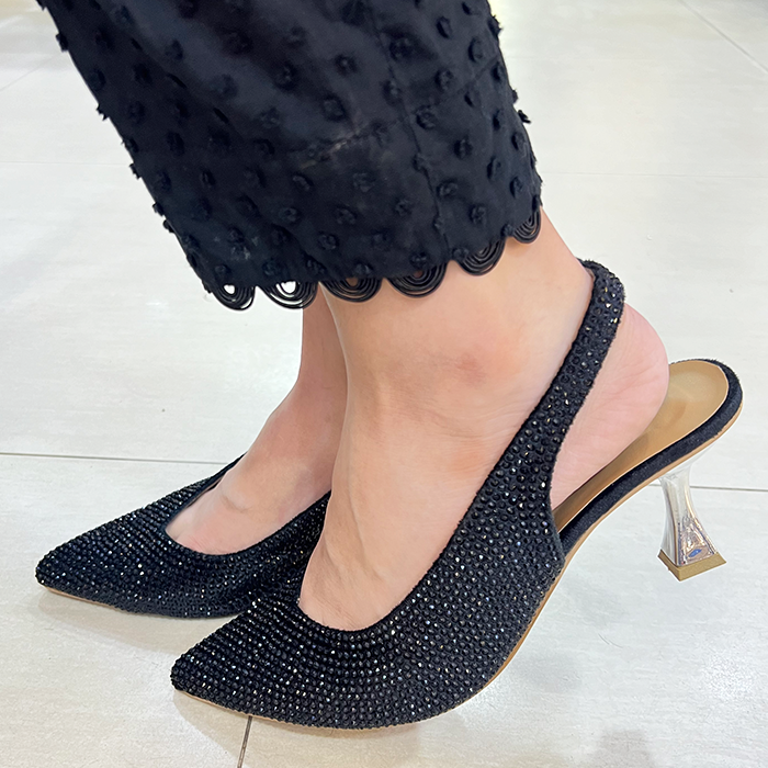 Dream Dazzle Slingback Pump 910 - Black / 36 - Heel