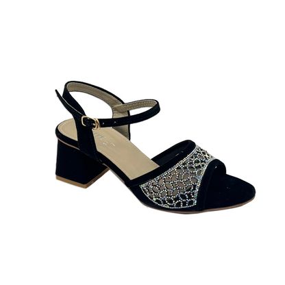 Suede Block heel sandal FT-802