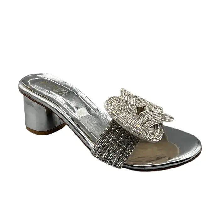 Block Heel FT-422 - Silver / 36 - Heel