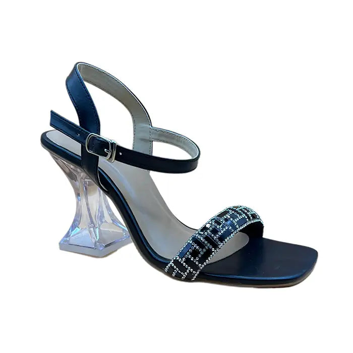 Block Heel Sandal FT-930 - Black / 36 - Heel