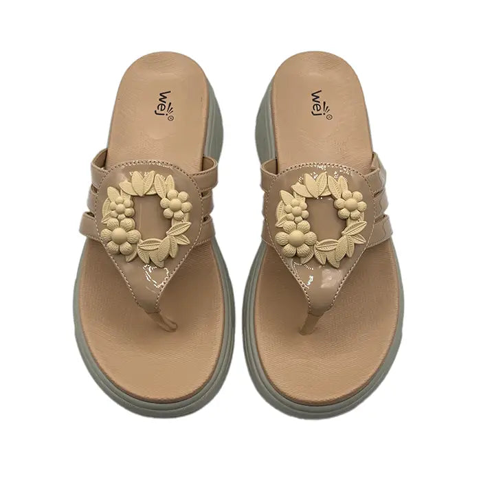 Buckle Wedge Chappal 0184 - Slipper