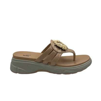 Buckle Wedge Chappal 0184 - Slipper