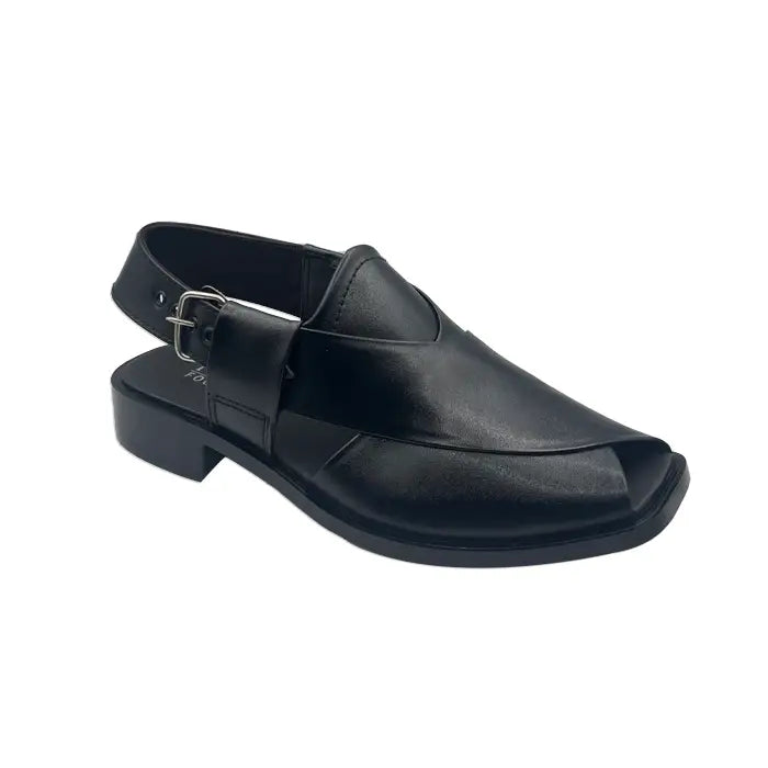 Casual Peshawari Chappal FT-944 - Black / 39 - Peshawari