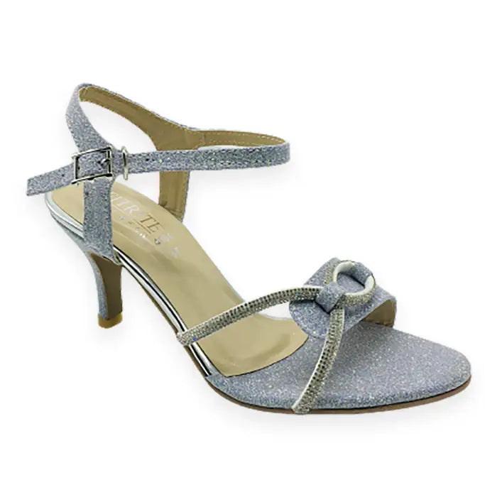 Fancy Heel Sandal FT-800 - Silver / 36 - Heel