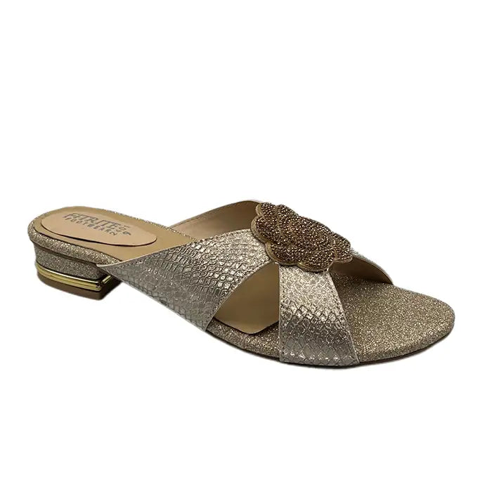 Fancy Slipper FT-1112 - Golden / 36 - Slipper