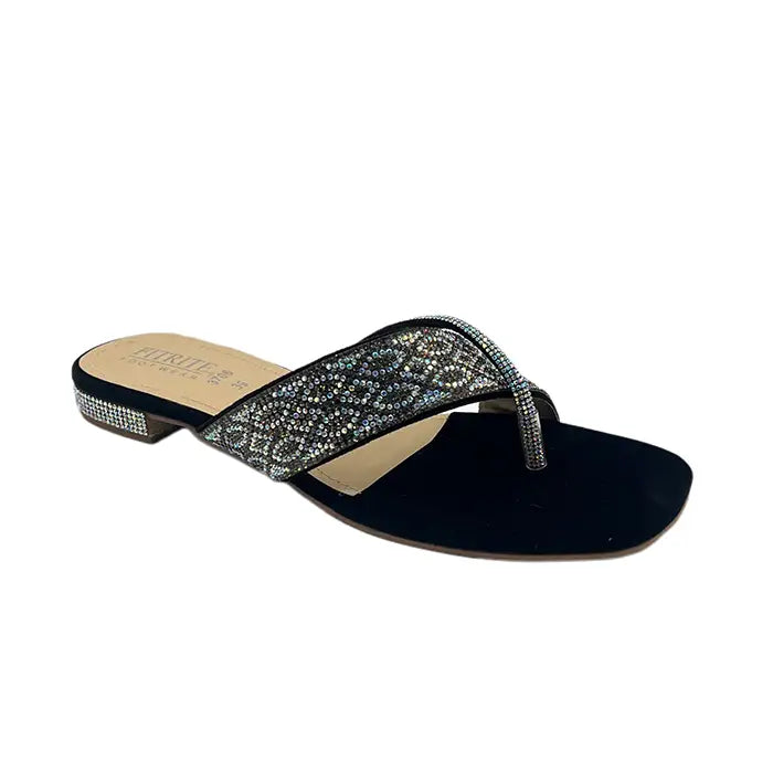 Flat Chappal FT-102 - Black / 36 - Flat Chappal