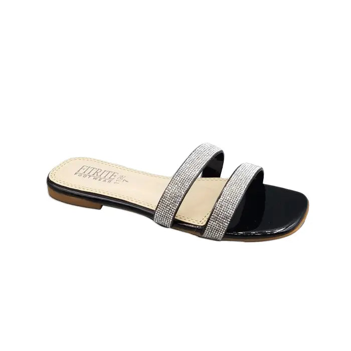 Flat Chappal FT-20 - Black / 36 - Flat Chappal