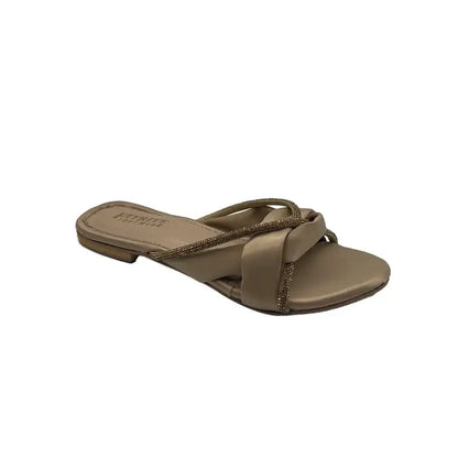 Flat Slipper FT-1108 - Fawn / 36 - Flat Chappal