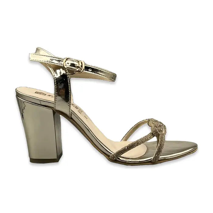 Golden Fancy Sandals 965 - Heel