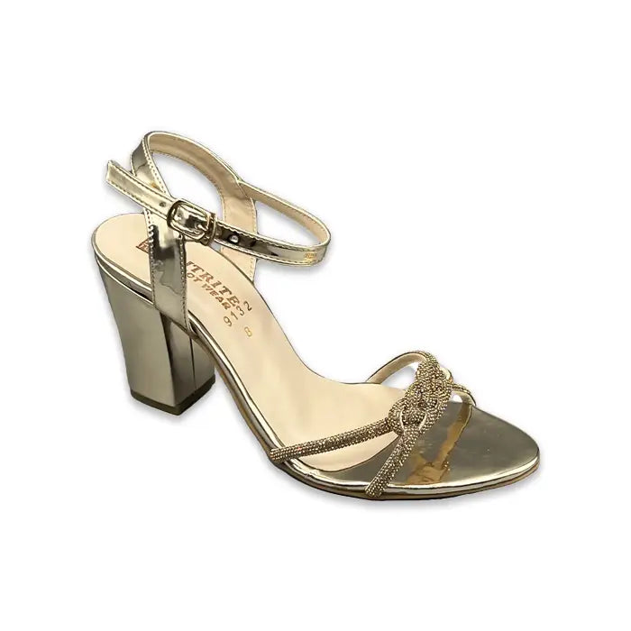 Golden Fancy Sandals 965 - Heel