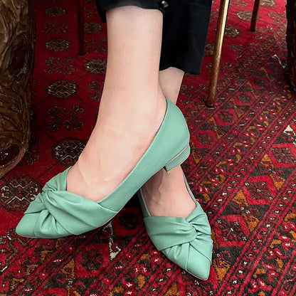 Twist Decor Point Toe Pump 1008 - Green / 36 - Pumps