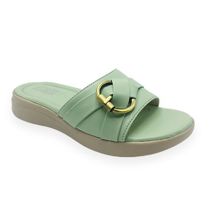 Green Buckle Slippers FT-208